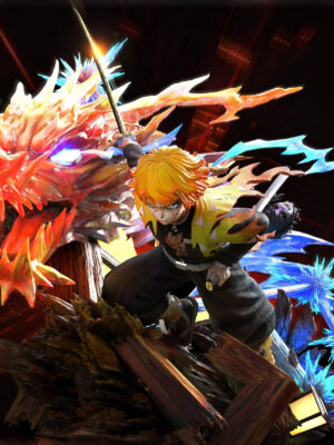 Zenitsu Agatsuma Flaming Thunder God - POP.ART Studio - Collectible Figure Main View