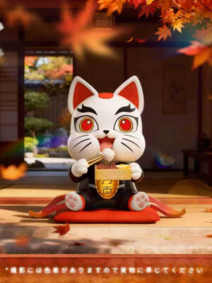 Flame Hashira Cat | Kyojuro Rengoku Eating Scene - FUWAN Studio - Collectible Figure Main View