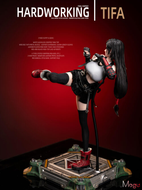 Hardworking Tifa 1/4 Scale Articulated Silicone Figure - Mogu Studio - Detail View 6