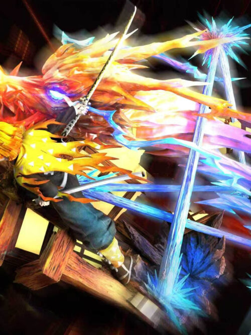 Zenitsu Agatsuma Flaming Thunder God - POP.ART Studio - Detail View 4
