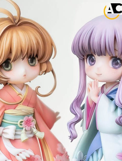 Cardcaptor Sakura Sakura Kinomoto & Tomoyo Daidouji Kimono GK Resin Statue
