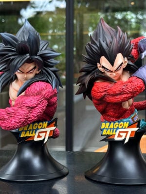 Super Saiyan 4 Goku & Vegeta Busts - RuYun Studio - Collectible Figure Main View