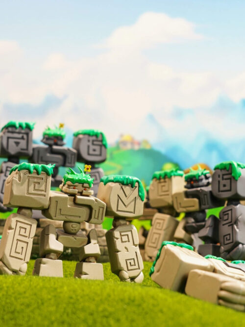 Golem Family Set Stone, Dark, & Mixed Golem - YaoMu Studio - Detail View 1