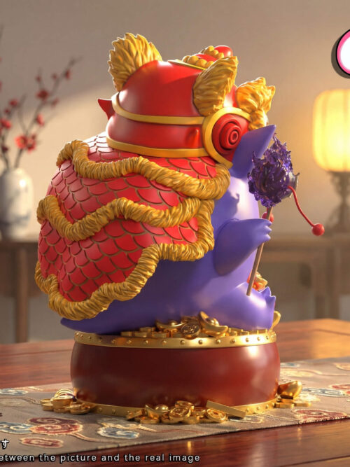 Fortune Lion Dance Gengar - GJJ Studio - Detail View 2