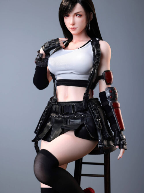 Idol Girl Tifa 1/2 Scale Portable Platinum Silicone Doll - RoseIdol Studio - Collectible Figure Main View