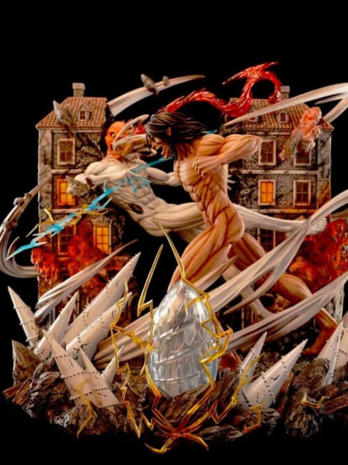 Attack On Titan War Hammer Titan vs. Attack Titan - TITAN Studio - Detail View 9