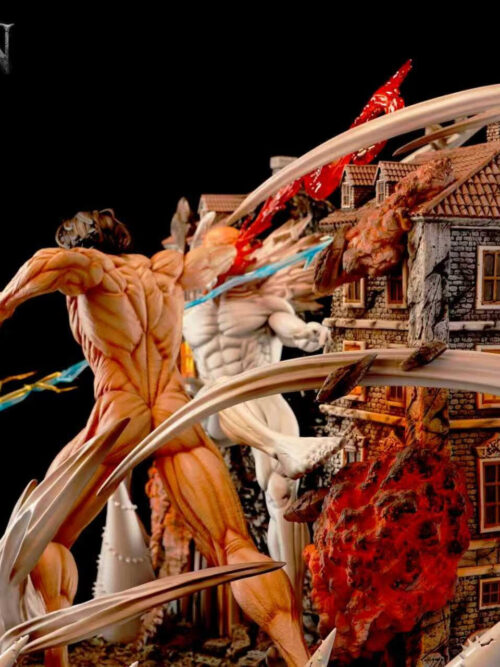 Attack On Titan War Hammer Titan vs. Attack Titan - TITAN Studio - Detail View 7