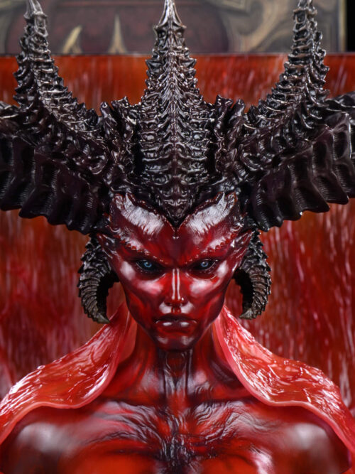 Diablo Inarius, Father of Creation & Lilith, Mother of Sanctuary Bookend Set - PiPi Studio - Detail View 5