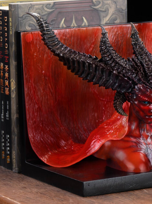 Diablo Inarius, Father of Creation & Lilith, Mother of Sanctuary Bookend Set - PiPi Studio - Detail View 4