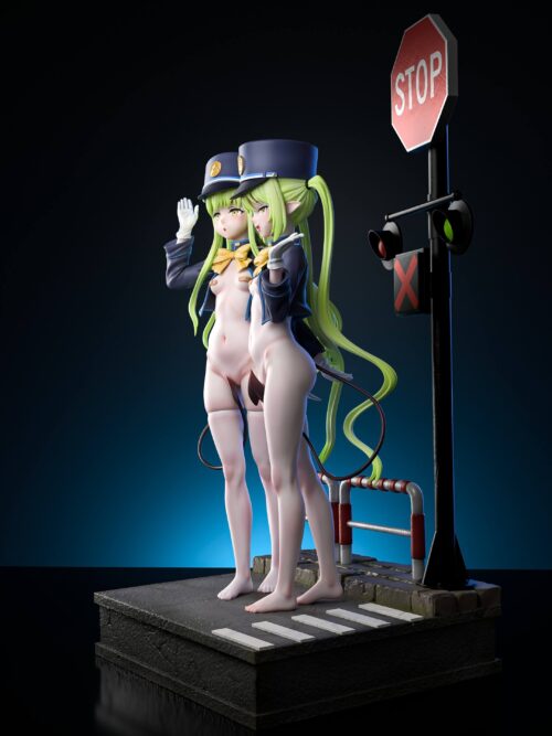 Railroad Twins GK Resin Statue