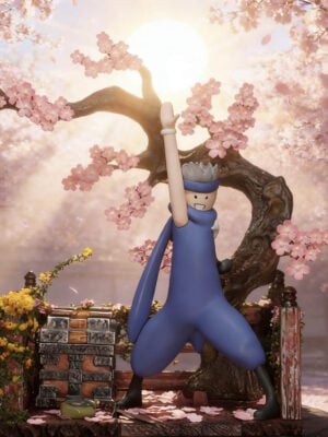 Dull Cat Burned Out Felyne - Lark Studio - Detail View 1