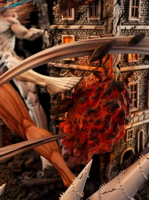 Attack On Titan War Hammer Titan vs. Attack Titan - TITAN Studio - Detail View 4