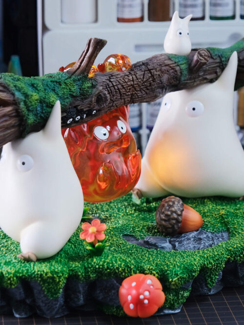 Totoro & Calcifer - Detail View 2