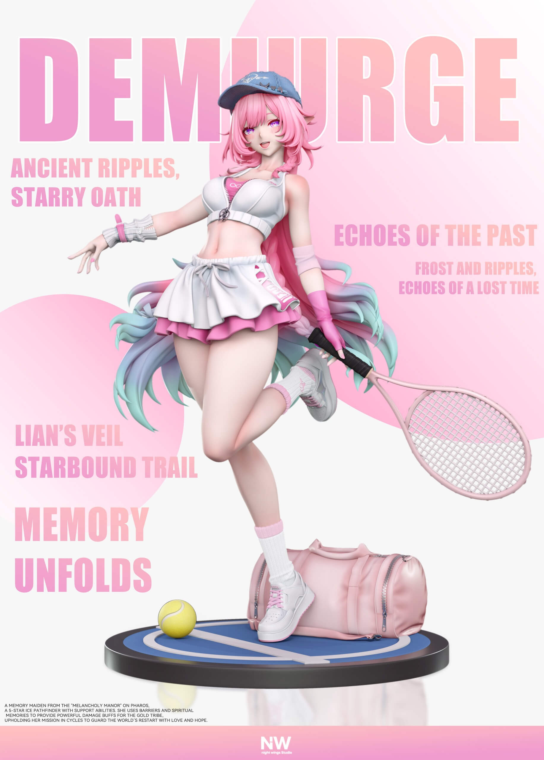 Tennis Girl Cyrene - Featured Image Tennis Girl Cyrene - Collectible Figure Main View