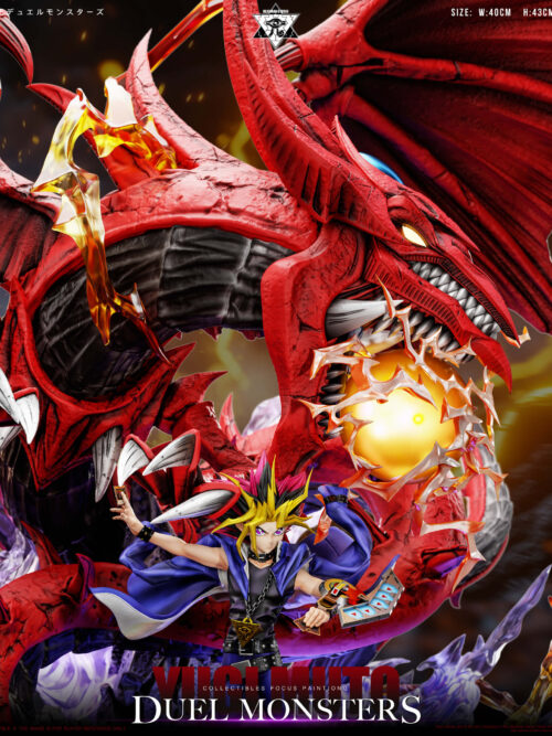 Graduation Collectible Statue Vol. 001 Slifer the Sky Dragon & Yugi Muto - Detail View 3