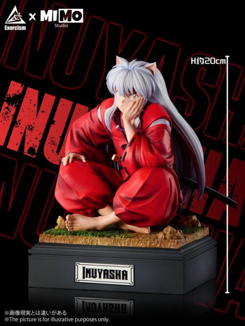 Sitting Pose Statue Inuyasha - Detail View 4