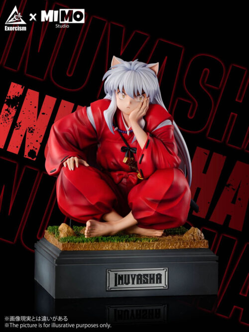 Sitting Pose Statue Inuyasha - Detail View 3