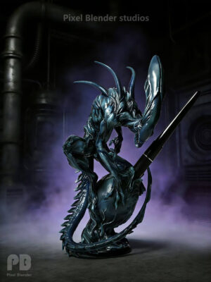 k04qgj3bqtxyq9n4wa8f64ya8kvr504y Alien - Pixel Blender Studio - Collectible Figure Main View