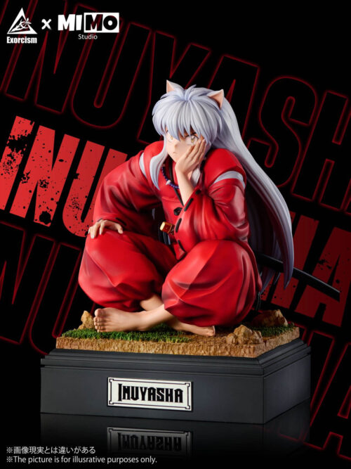 Sitting Pose Statue Inuyasha - Detail View 2