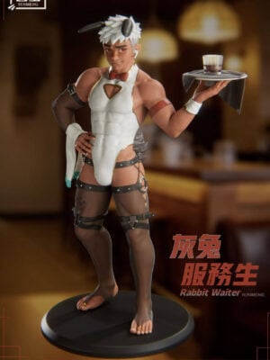 q3e5xa6fxxega5rvc1gm48wjeng0p08b Rabbit Waiter - Collectible Figure Main View