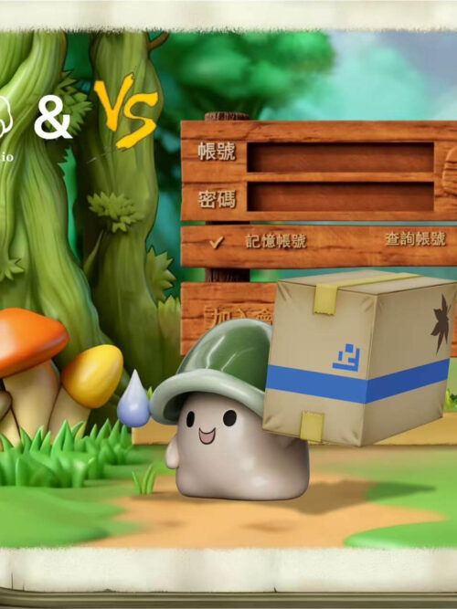 Box-Carrying Ver. Green Mushroom - Collectible Figure Main View