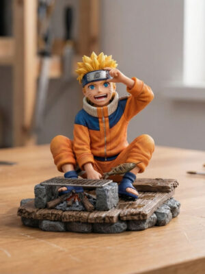 Childhood Grilled Fish Scene Naruto Uzumaki - Detail View 1