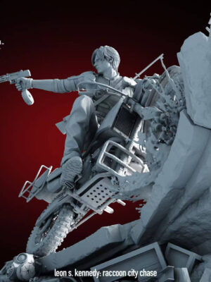 Raccoon City Chase Leon Scott Kennedy - Collectible Figure Main View