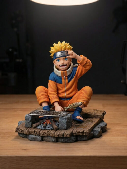 Childhood Grilled Fish Scene Naruto Uzumaki - Detail View 2