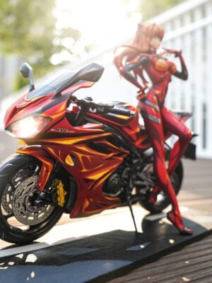 m4trmvmanb2t3v9a7pm0yx32cdf0w6hm Motorcycle Series Asuka Langley Soryu - Collectible Figure Main View