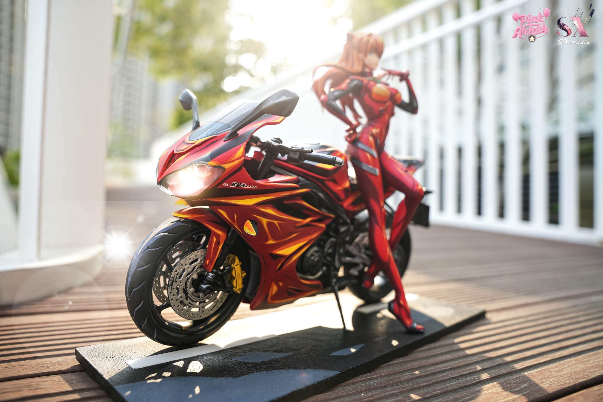 Motorcycle Series Asuka Langley Soryu - Featured Image Motorcycle Series Asuka Langley Soryu - Collectible Figure Main View