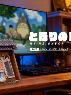 Hayao Miyazaki Series Slumber Totoro & Mei & Satsuki Kusakabe & Tatsuo Kusakabe - Collectible Figure Main View