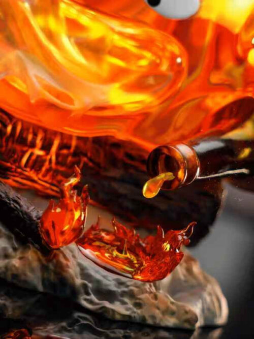 Drunk Calcifer - Detail View 4