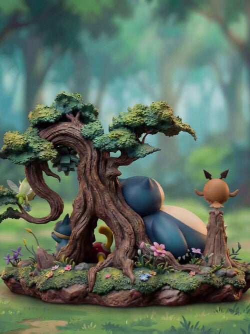 Sleeping Snorlax Ecology Series Diorama - Detail View 1