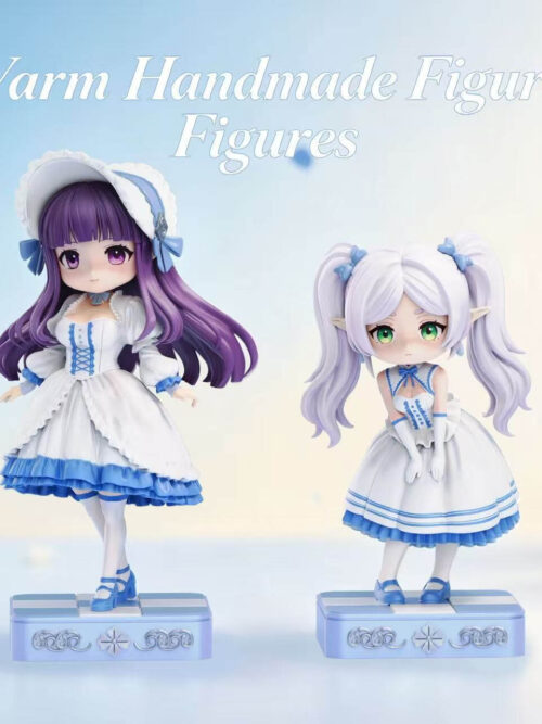 White & Black Lolita Dress Chibi Frieren and Fern - Collectible Figure Main View