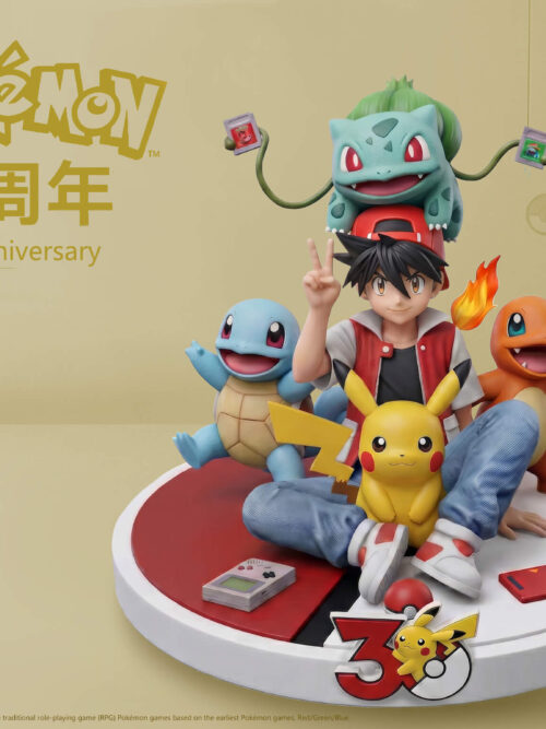30th Anniversary Sitting Ash Ketchum / Red - Detail View 2