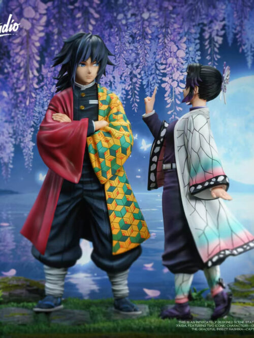 Moonlit Wisteria Garden — Giyu Tomioka & Shinobu Kocho - Collectible Figure Main View