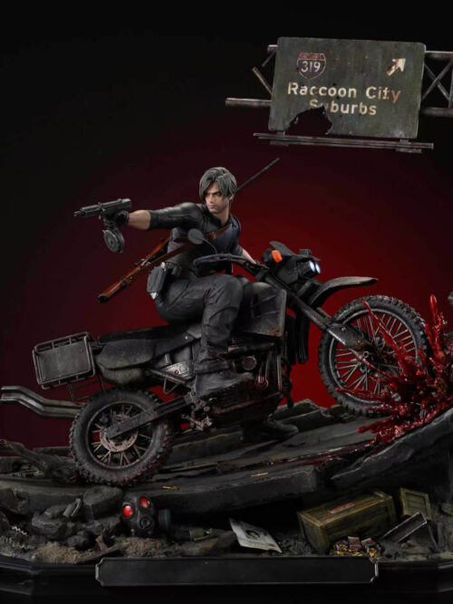 Raccoon City Chase — Leon Scott Kennedy - Collectible Figure Main View