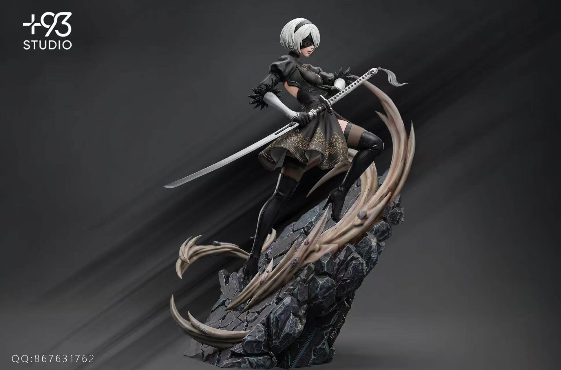 Attack — YoRHa No. 2 Type B (2B) - Featured Image Attack — YoRHa No. 2 Type B (2B) - Collectible Figure Main View