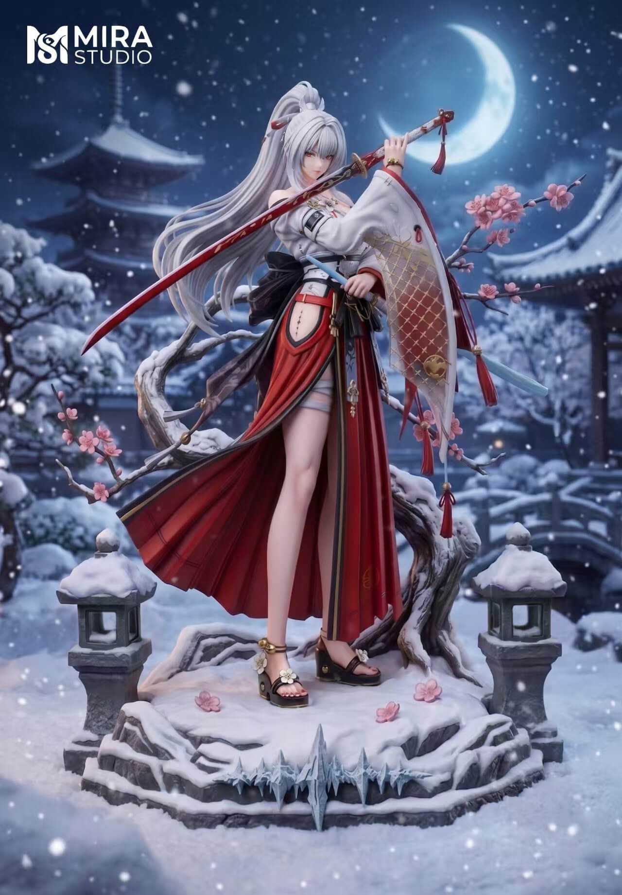 Ice Shrine Maiden Hiyuki - Featured Image Ice Shrine Maiden Hiyuki - Collectible Figure Main View