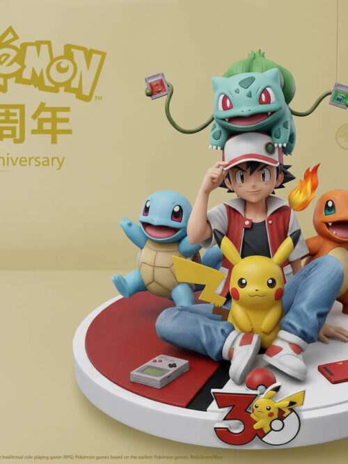 30th Anniversary Sitting Ash Ketchum / Red - Detail View 3