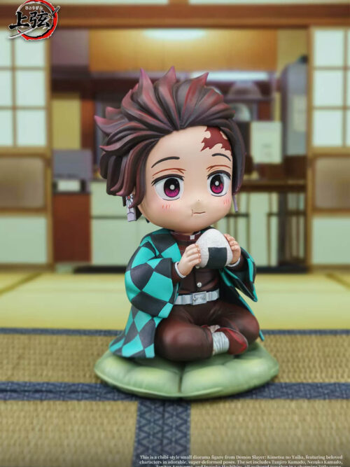 Chibi Dining Scene — Tanjiro, Nezuko, Zenitsu & Inosuke - Detail View 5