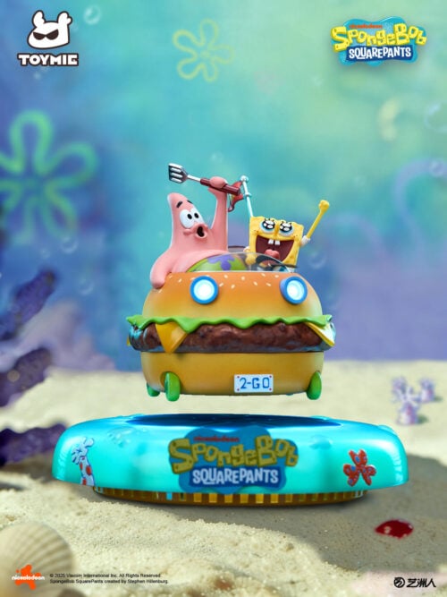 0sg3hg4eeqgqb1ym74k9dnrhjxer9p1a SpongeBob & Patrick Star Krabby Patty Cruiser Maglev Night Light - Detail View 11