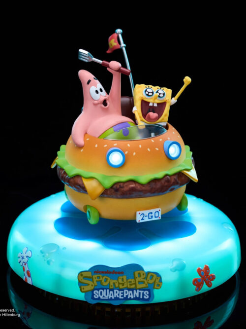SpongeBob & Patrick Star Krabby Patty Cruiser Maglev Night Light - Detail View 2