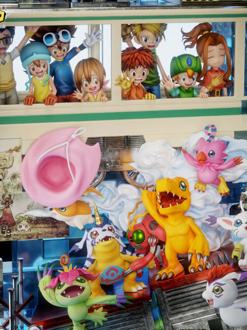 Digimon Adventure Farewell Train Diorama - Detail View 1