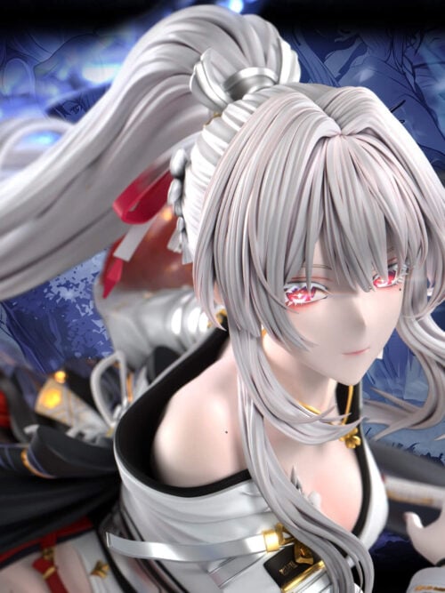 White-Haired Shrine Maiden Hiyuki - Detail View 1
