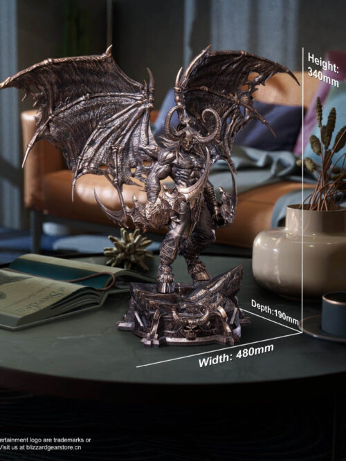 Illidan Stormrage Bronze Classic Statue — World of Warcraft - Detail View 17