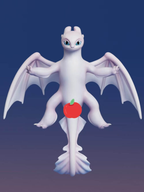 36qwtw50pgpgq3zq4fsq35v137c7fgbn How to Train Your Dragon - Light Fury - Collectible Figure Main View