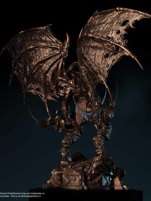 Illidan Stormrage Bronze Classic Statue — World of Warcraft - Detail View 12