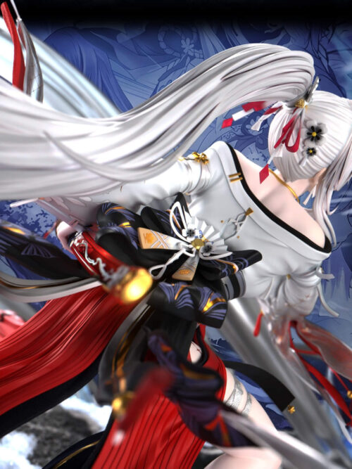 White-Haired Shrine Maiden Hiyuki - Detail View 3
