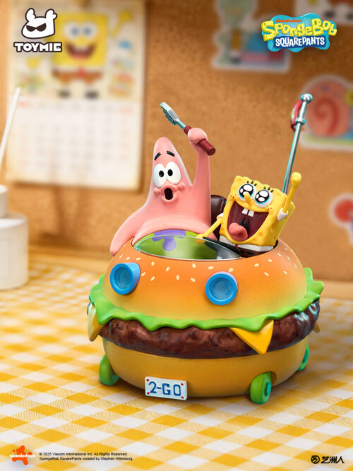 SpongeBob & Patrick Star Krabby Patty Cruiser Maglev Night Light - Detail View 16